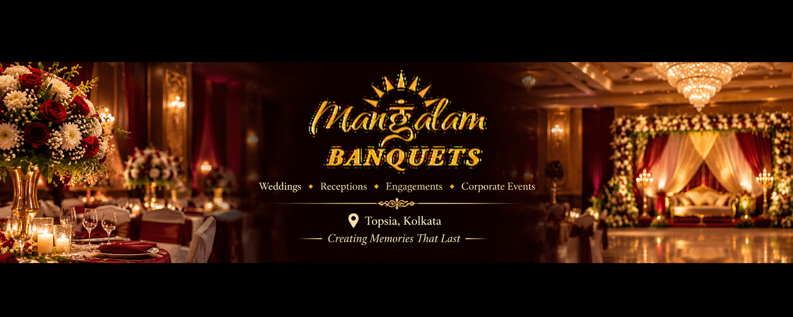 Mangalam Banquets luxury banquet hall in Topsia, Kolkata for weddings and events