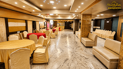 Elegant banquet hall setup for events