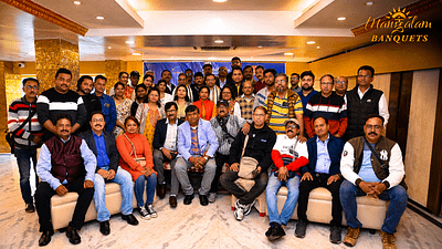 Meeting Group portrait at Mangalam Banquets