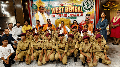 Welcome event with cadets and leaders