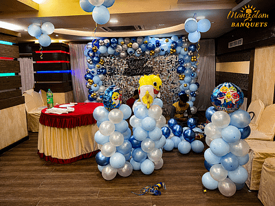 Childrens birthday party setup
