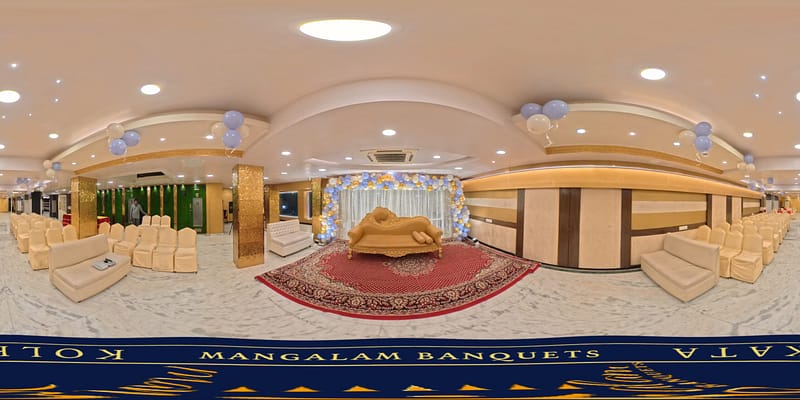 Elegant indoor wedding and reception venue in Topsia Kolkata